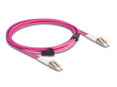 DeLOCK 87915 InfiniBand og fiberoptisk kabel 3 m LC Violet