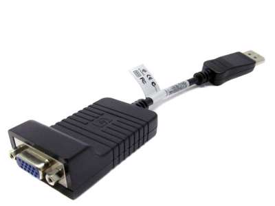 HP 753745-001 videokabel adapter 0,2 m DisplayPort VGA Sort