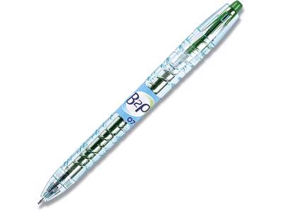 Rollerball gelpen, 0.7 mm, 0.32 mm, Grøn, Pilot B2P Medium BL-B2P-7-G