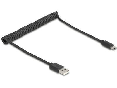 DeLOCK 90368 USB-kabel USB 2.0 0,75 m USB A USB C Sort