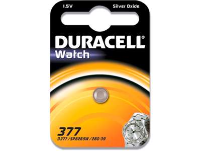 Batteri, 377, 1.5 V, 1 stk, Duracell Watch