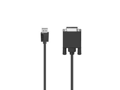 Hama 00200713 videokabel adapter 1,5 m DisplayPort DVI Sort