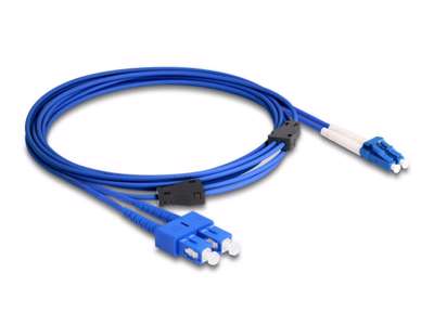 DeLOCK 87924 InfiniBand og fiberoptisk kabel 3 m LC SC Blå