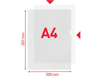Plastomslag, A4, 100 stk, 0.115 mm, Esselte 