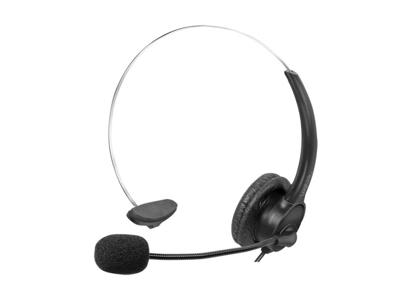 LogiLink HS0056 hovedtelefoner/headset Ledningsført Kontor/Callcenter USB Type-A Sort