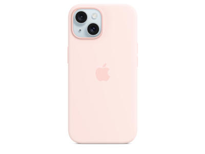 Apple Cover MagSafe-kompatibilitet silicone Lys pink til iPhone 15