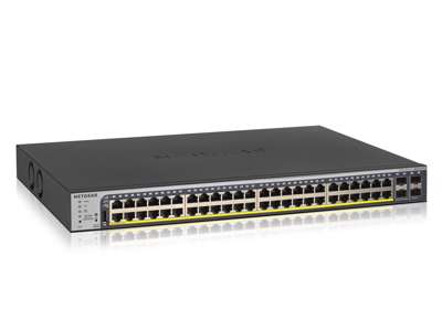 NETGEAR GS752TP Administreret L2/L3/L4 Gigabit Ethernet (10/100/1000) Strøm over Ethernet (PoE) 1U Sort