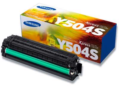 Toner, CLT-Y504S, Yellow-gul, 1.800 sider, Samsung 504S