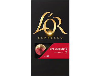 Kaffekapsler, Til Nespresso maskiner, Splendente espresso, 10 stk pr pakke, L´OR 