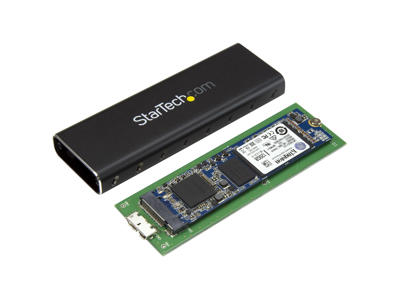 StarTech.com SM2NGFFMBU33 drevkabinet SSD kabinet Sort M.2