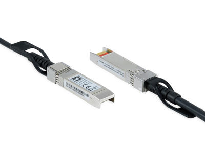 LevelOne DAC-0102 InfiniBand og fiberoptisk kabel 2 m SFP+ Sort