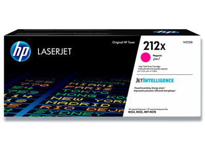 Toner, 212X, Magenta-rød, 10.000 sider, HP W2123X