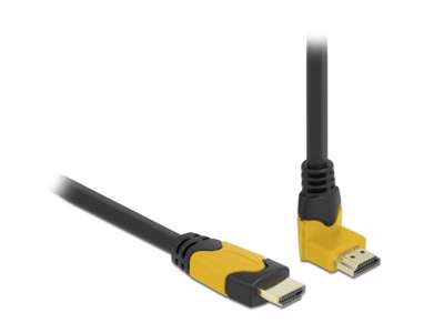 DeLOCK 86988 HDMI-kabel 1 m HDMI Type A (Standard) Sort, Gul