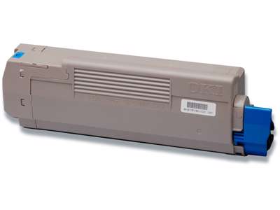 Toner, C5850-5950-MC560, Cyan-blå, 6.000 sider, OKI 43865723