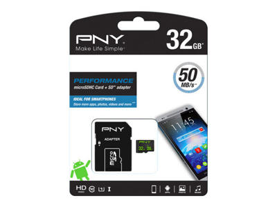 PNY Performance 32 GB MicroSDHC UHS-I Klasse 10