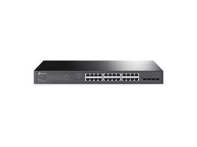 TP-Link JetStream TL-SG2428P netværksswitch Administreret L2/L2+ Gigabit Ethernet (10/100/1000) Strøm over Ethernet (PoE) 1U Sort