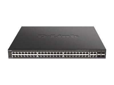 D-Link DGS-2000-52MP netværksswitch Administreret L2/L3 Gigabit Ethernet (10/100/1000) Strøm over Ethernet (PoE) 1U Sort