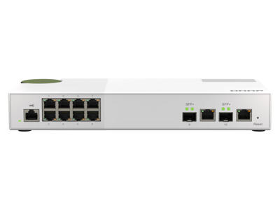 QNAP QSW-M2108-2C netværksswitch Administreret L2 2.5G Ethernet (100/1000/2500) Grå, Hvid