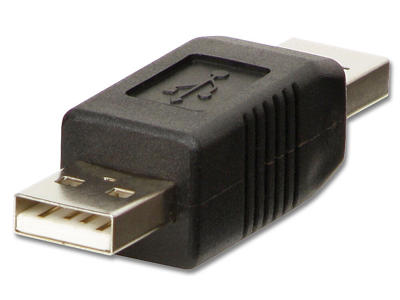 Lindy 71229 kabel kønsskifter USB A Sort