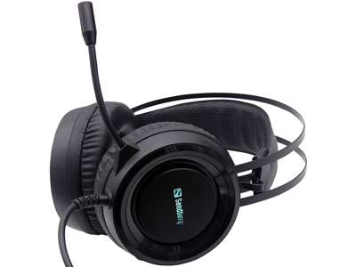 Sandberg 126-22 hovedtelefoner/headset Ledningsført Spil Sort