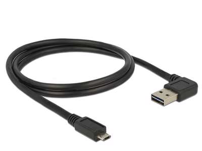 DeLOCK 85165 USB-kabel USB 2.0 1 m USB A Micro-USB B Sort