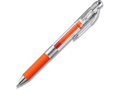 Rollerball gelpen, 0.7 mm, 0.35 mm, Orange, Pentel EnerGel PURE BL77TL-F