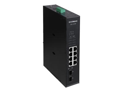 Edimax IGS-1210P netværksswitch Ikke administreret Gigabit Ethernet (10/100/1000) Strøm over Ethernet (PoE) Sort