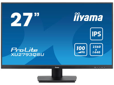 iiyama ProLite XU2793QSU-B7 LED display 68,6 cm (27") 2560 x 1440 pixel Wide Quad HD Sort