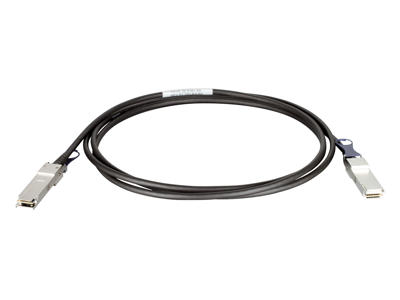 D-Link QSFP+, 3m InfiniBand og fiberoptisk kabel QSFP+ Sort