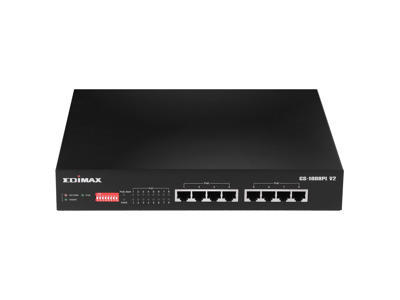 Edimax GS-1008PL V2 netværksswitch Administreret L2 Gigabit Ethernet (10/100/1000) Strøm over Ethernet (PoE) 1U Sort