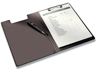 Clipboard, Sort, Med forside, A4, Leitz Solid