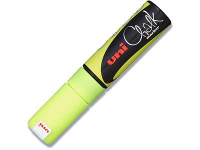 Kalk marker, 8 mm, Fluo gul, 1 stk, uni Chalk PWE-8K