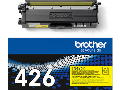 Toner, TN426Y, Yellow-gul, 6.500 sider, Brother 