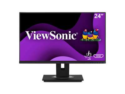 Viewsonic VG Series VG2448a computerskærm 61 cm (24") 1920 x 1080 pixel Fuld HD LED Sort