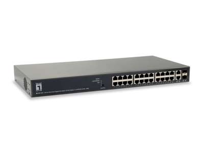 LevelOne GEP-2651 netværksswitch Administreret L3 Gigabit Ethernet (10/100/1000) Strøm over Ethernet (PoE) Sort