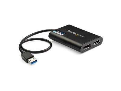 StarTech.com USB32DP24K60 USB grafisk adapter 4096 x 2160 pixel Sort