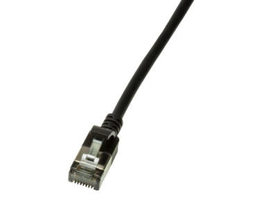 LogiLink Slim U/FTP netværkskabel Sort 0,3 m Cat6a U/FTP (STP)