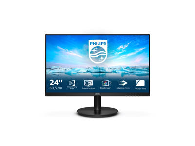 Philips V Line 242V8LA/00 LED display 60,5 cm (23.8") 1920 x 1080 pixel Fuld HD Sort