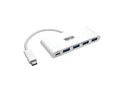 Tripp Lite U460-004-4A-C interface hub USB 3.2 Gen 1 (3.1 Gen 1) Type-C 5000 Mbit/s Hvid