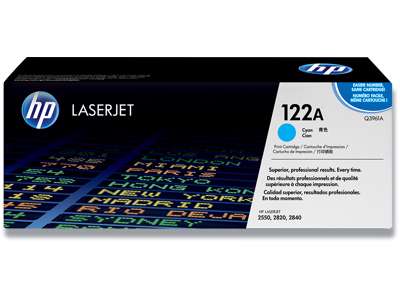 Toner, 122A, Yellow-gul, 4.000 sider, HP Q3962A