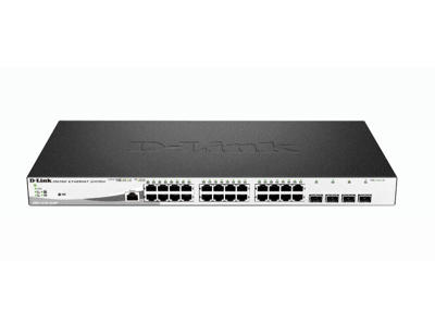 D-Link DGS-1210-28MP/E netværksswitch Administreret L2 Gigabit Ethernet (10/100/1000) Strøm over Ethernet (PoE) 1U Sort, Grå