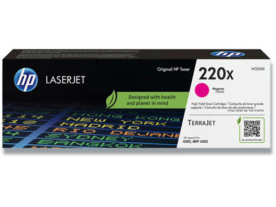 Toner, 220X, Magenta-rød, 5.500 sider, HP W2203X