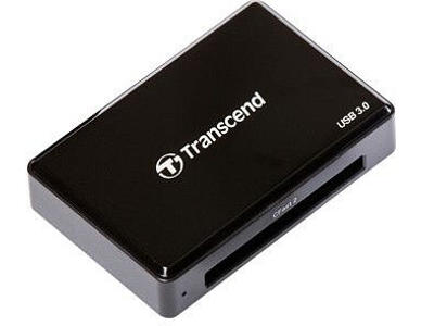 Transcend CFast 2.0 USB3.0 kortlæser USB 3.2 Gen 1 (3.1 Gen 1) Sort