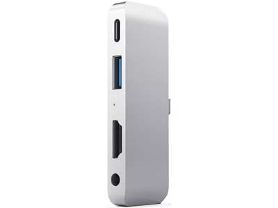 Satechi ST-TCMPHS dockingstation USB 3.2 Gen 1 (3.1 Gen 1) Type-C Sølv