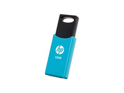 HP v212w USB-nøgle 32 GB USB Type-A 2.0 Sort, Blå