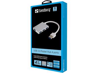 Sandberg USB 3.0 Pocket Hub 4 ports