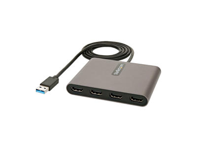 StarTech.com USB32HD4 USB grafisk adapter 1920 x 1080 pixel Grå