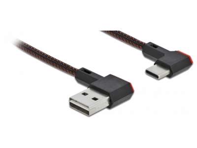 DeLOCK 85279 USB-kabel USB 2.0 0,2 m USB A USB C Sort