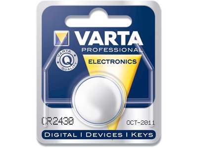 Batteri, CR2430, 3 V, 1 stk, Varta Electronic