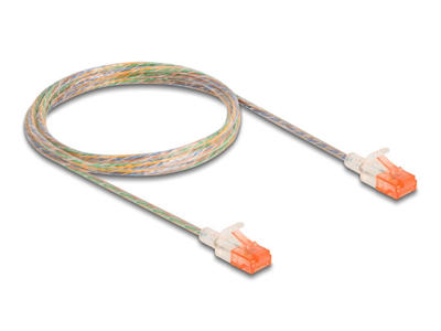 DeLOCK 80354 netværkskabel Transparent 2 m Cat6a U/UTP (UTP)